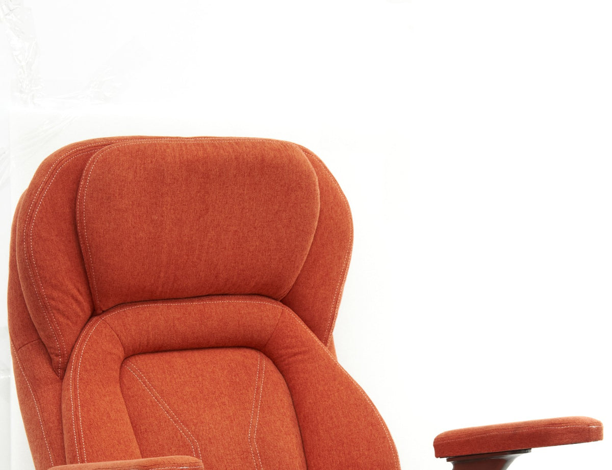 SEATZONE HD-03 High-Back Fabric Executive Chair, Orange
