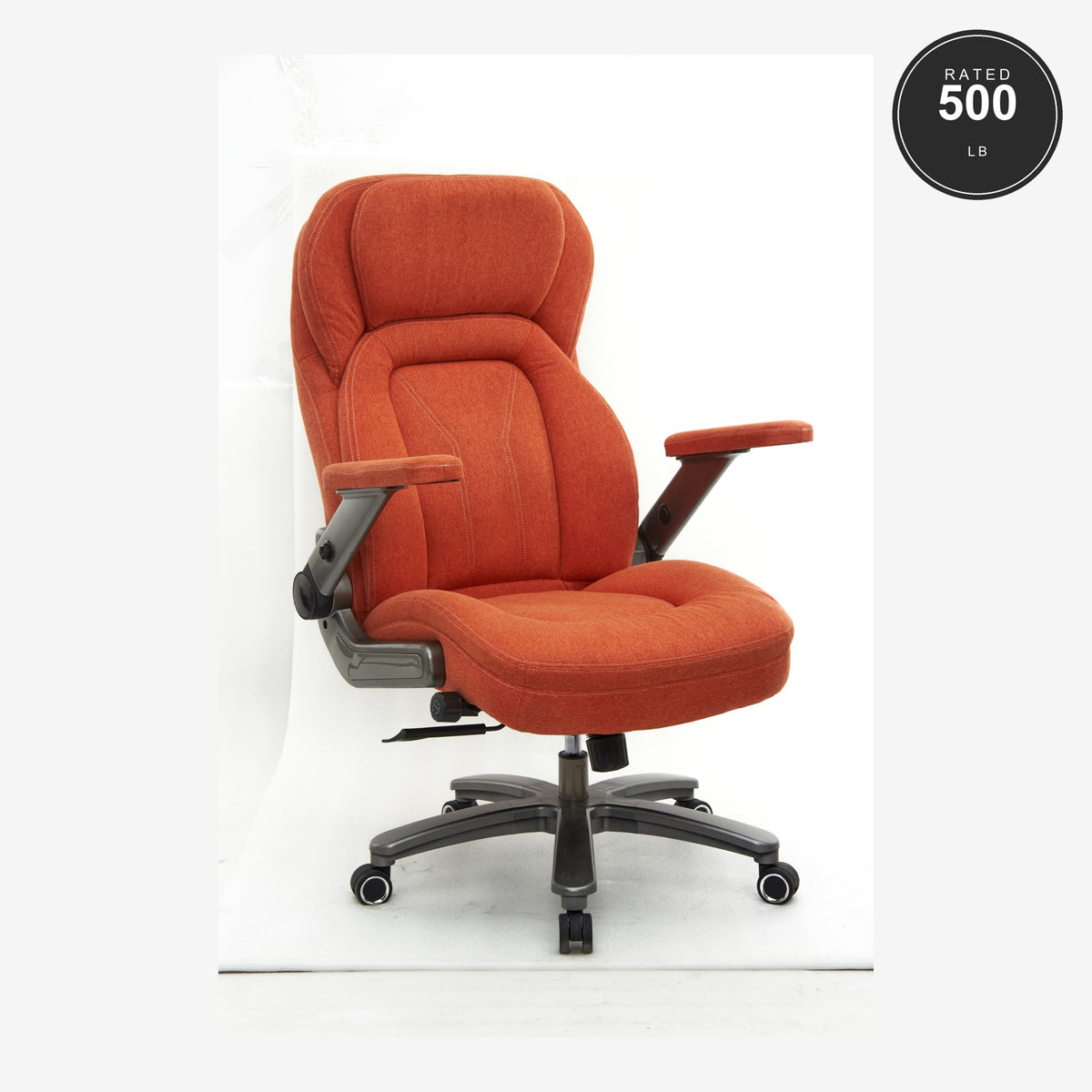 SEATZONE HD-03 High-Back Fabric Executive Chair, Orange