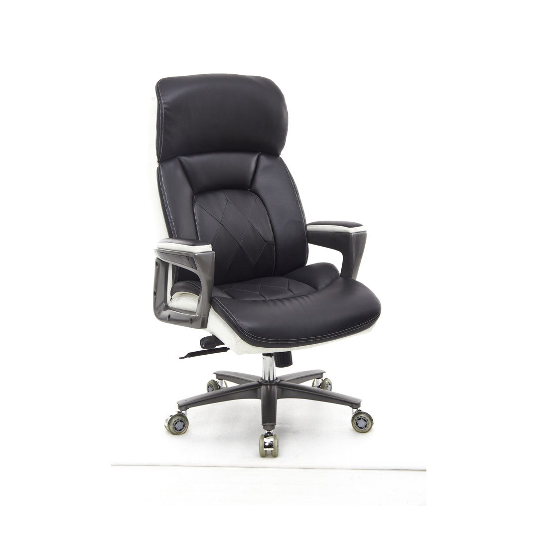 SEATZONE HD-05 Big & Tall Executive Chair, Black & White Two-Tone