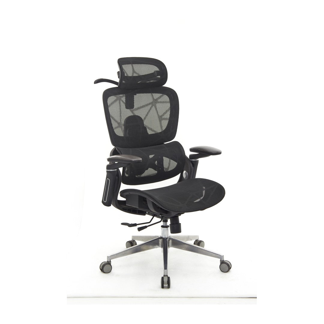 SEATZONE HD-09 Mesh Ergonomic Task Chair with Lumbar Support, Black