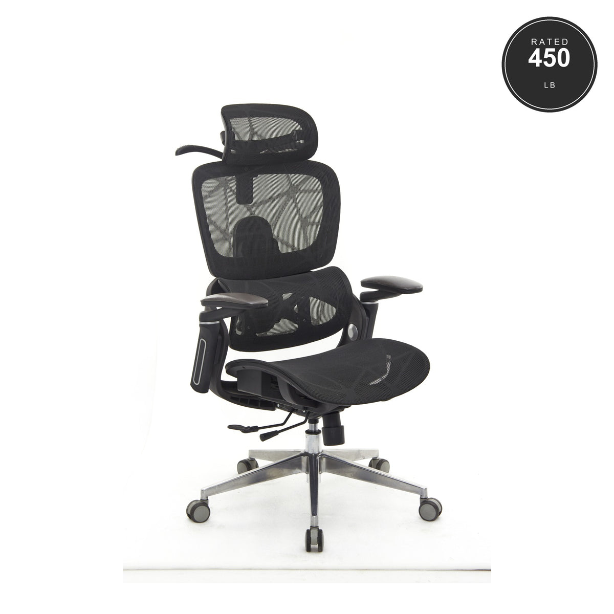 SEATZONE HD-09 Mesh Ergonomic Task Chair with Lumbar Support, Black