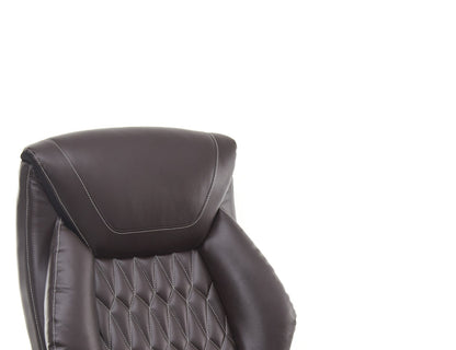 SEATZONE HD-10 Heavy-Duty Executive Recliner with Footrest, Brown