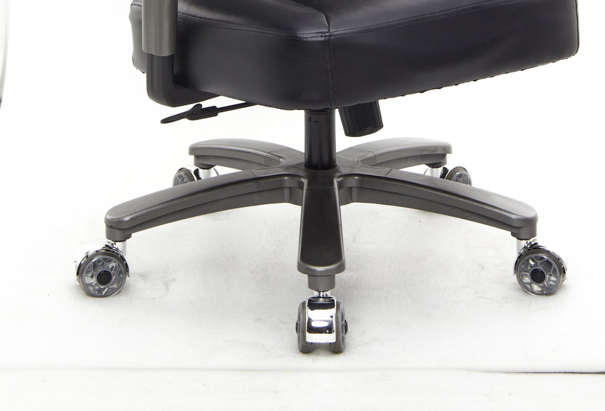 SEATZONE HD-12 Mesh & Leather Ergonomic Office Chair, Black