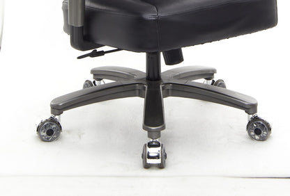 SEATZONE HD-12 Mesh & Leather Ergonomic Office Chair, Black