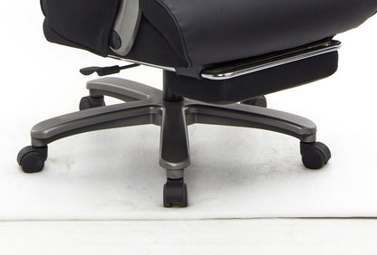 SEATZONE HD-13 Heavy-Duty Executive Recliner with Footrest, Black